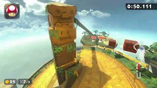 Great ? Block Ruins - 202.915 - Frisk Mario Kart World World Record