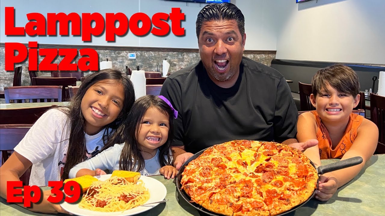 Cheese crust and community lamppost pizza food review adventure