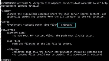 How to Move the WSUS Content Folder to a New Location