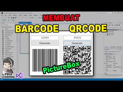 Cara Membuat Barcode dan QRcode di VB .Net | VB.Net Tutorial