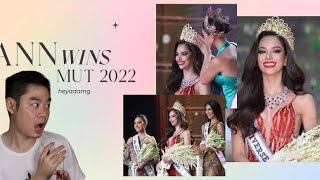 LIVE REACTION | Anna Sueangam-iam wins Miss Universe Thailand 2022