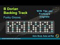 B Dorian Jam / Backing Track for Guitar with Tips and Diagrams