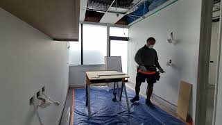 Ceiling tiles install time lapse