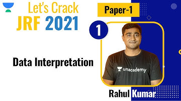 11:30 AM - JRF 2021 | Data Interpretation by Rahul Kumar | Data Interpretation