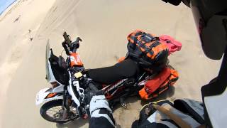 Getting Stuck in the DUNES @ ORBDR Christmas Valley Sand dunes... KTM 690