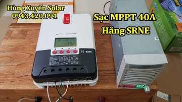 Điều khiển sạc năng lượng mặt trời MPPT 40A hãng SRNE