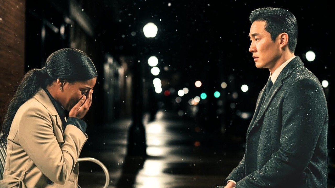 He returned to his empty penthouse before New Year's Eve — when he saw her crying in the street