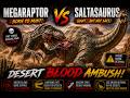 Megaraptor vs Saltasaurus — Desert Blood Ambush