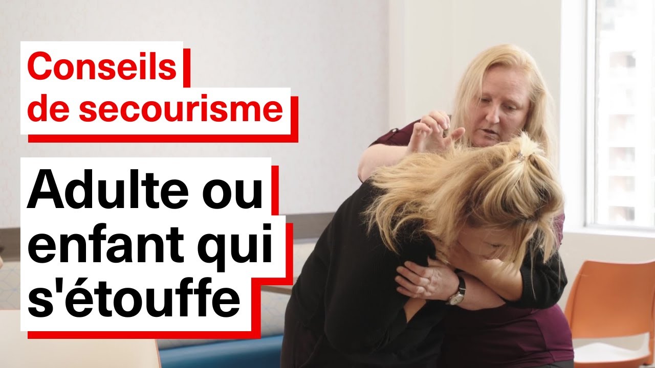 Secourir Un Enfant Ou Un Adulte Qui Sétouffe Tape Dans Le Dos 