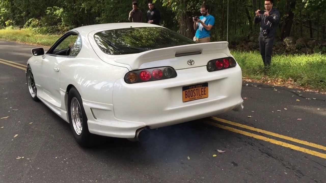 LOUD Toyota Supra Antilag Revving YouTube