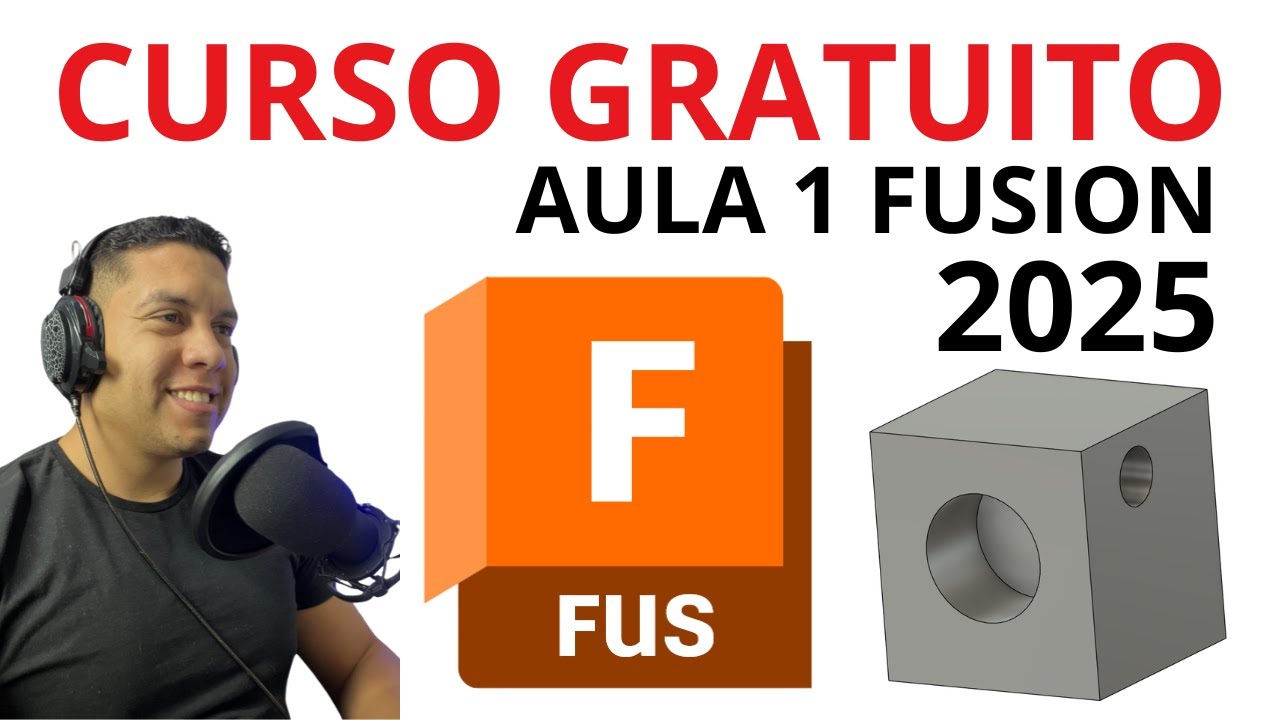 Dia 1 do Aprenda Fusion 360 em 30 dias para iniciantes - EDIÇÃO 2025 com Impressão 3D Completo