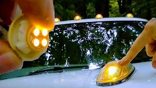 HOW TO REPLACE LEDs CAB ROOF LIGHT |PICK UP TRUCK |12V HYPERFLASH PROBLEM RECON CHROME DODGE RAM 24V