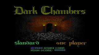 Dark Chambers Title Screen (Atari 7800)