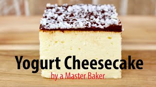 Greek Yogurt Cheesecake by a Master Baker without cheese