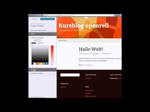 Anleitung zum Erstellen eines Kursblogs für openreli