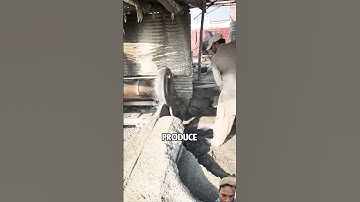 how concrete pipes are made : centrifugal method explained #shorts #ytshorts #facts #howto