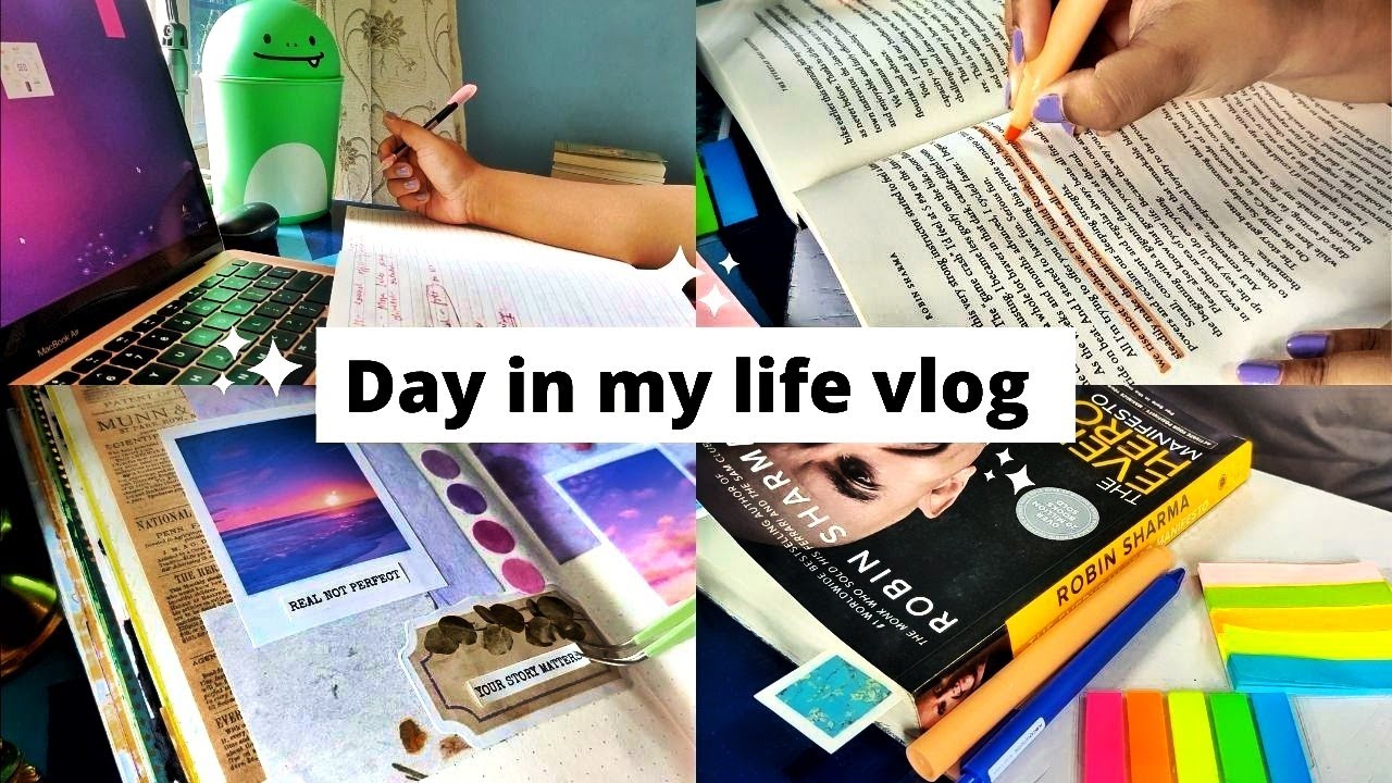 STUDYING + ART JOURNALING + READING | DAY IN MY LIFE VLOG