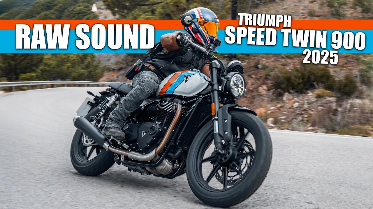 Triumph Speed Twin 900 (2025) | RAW SOUND Onboard & FLYBY 🔥