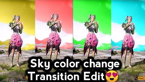 How to change sky color in pubg mobile || Pubg transition tutorial