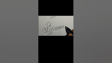 Ramya R U name calligraphy #youtubeshorts #shorts #art #trending #handwriting #handlettering