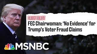 FEC Chairwomen Demolishes Trump's False 'Voter Fraud' Claim | The Beat With Ari Melber | MSNBC