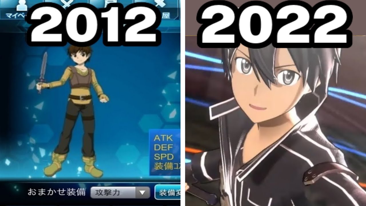 Graphical Evolution of Sword Art Online Games (2012-2022) 