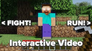 Minecraft Interactive Video - Go To The Big Cave (Choose Your Own Adventure)