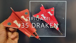 Origami Jet SAAB J35 Draken Tutorial