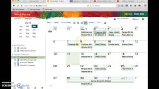 Library Online Calendar