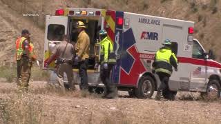 1 Injured in Vehicle Rollover Crash on the 14 Freeway