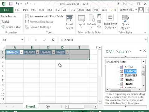 ตัวอย่าง xml  2022 New  XML Example Video with Excel 2013