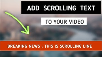 How to Add Scrolling Text To your Video in Kinemaster | Add Running Text in Android | Mano rani