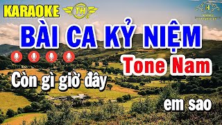 Bài Ca Kỷ Niệm Karaoke Tone Nam Nhạc Sống 2025 Dễ Hát | Trọng Hiếu