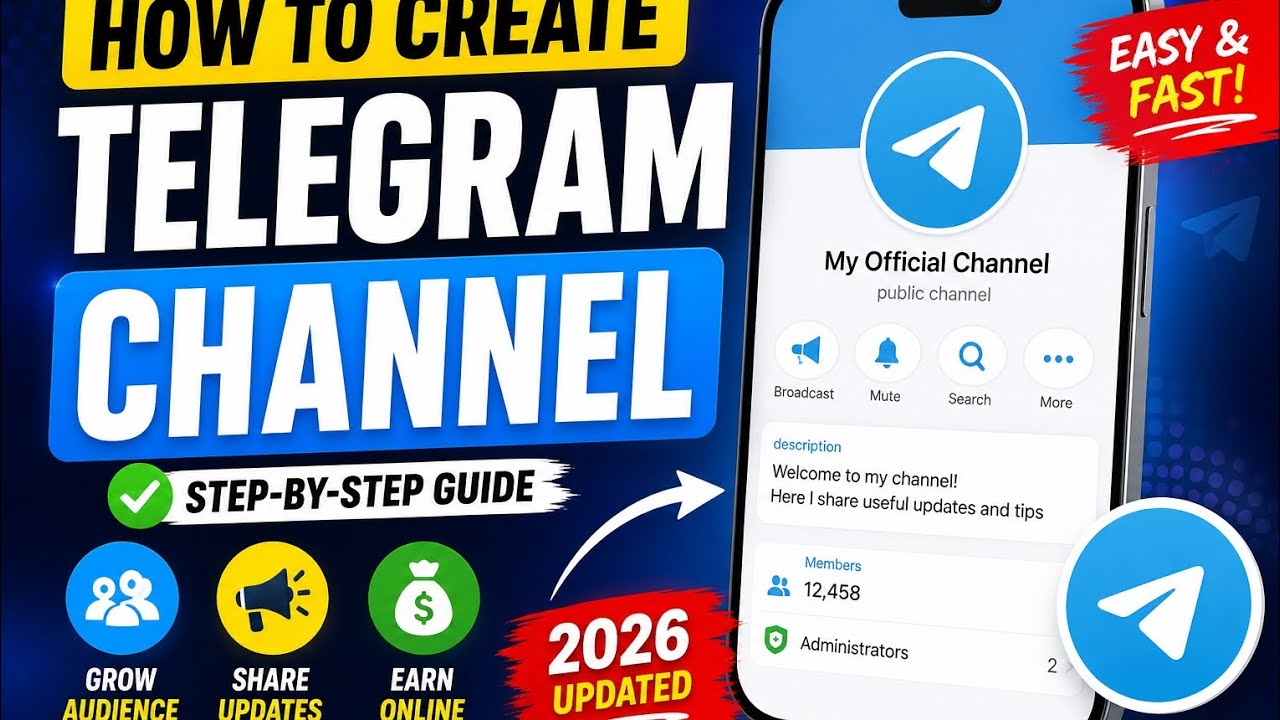 How to Create Telegram Channel 2026 - YouTube