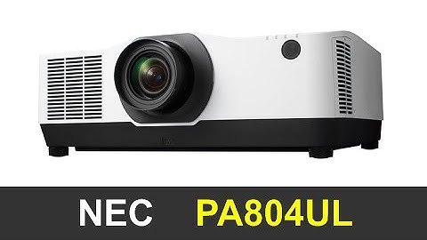 NEC PA804UL projector - Pro Assist Software