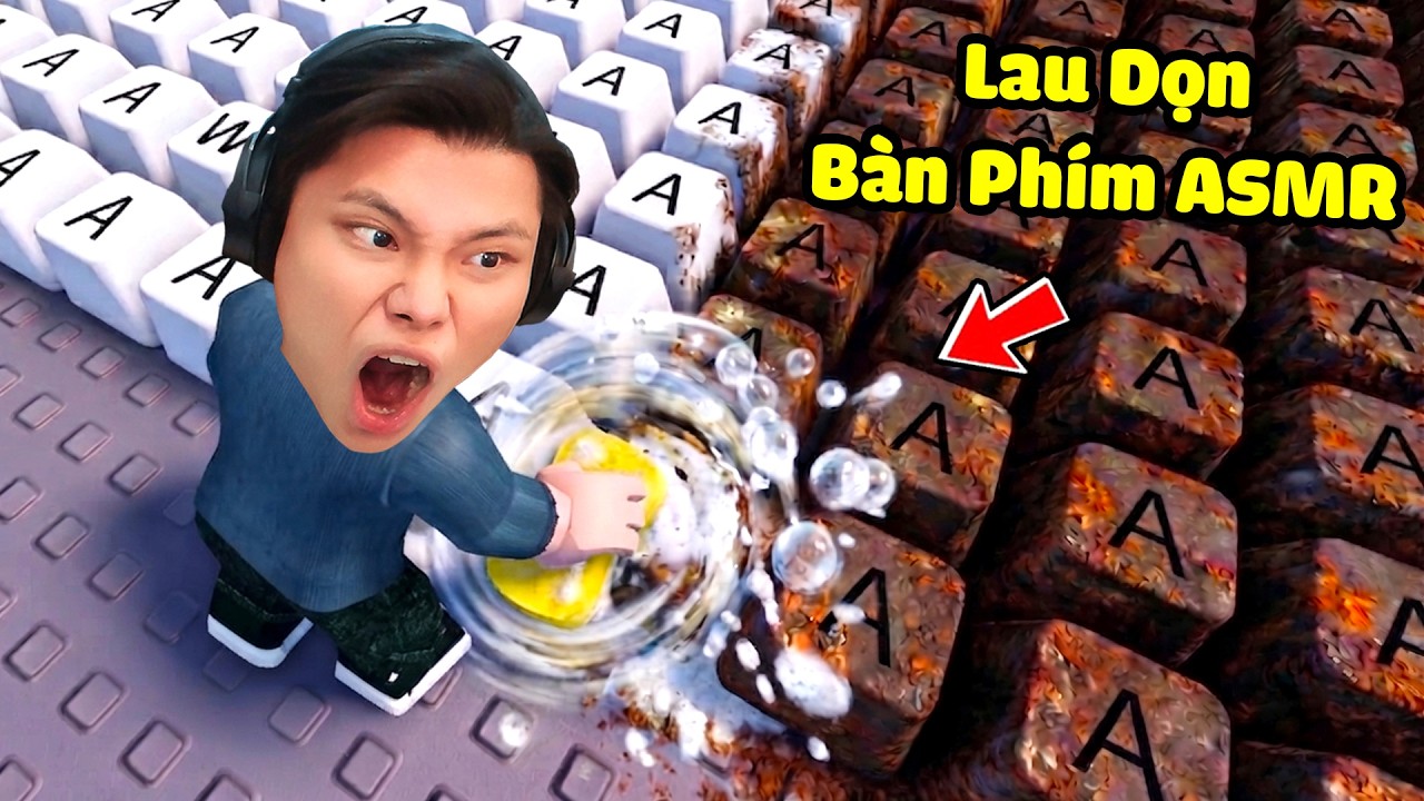 [ROBLOX] JayGray Lau Dọn Bàn Phím ASMR Thư Giãn✨😜Thử Thách Gõ Keyboard Âm Thanh Nghe Siêu Đã Tai
