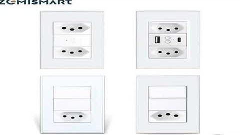 A must-have product! Zemismart Zigbee Smart 10A 20A Brazil Socket Light Switch with Outlets Work w