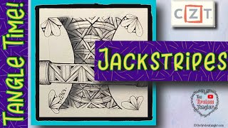 JACKSTRIPES || Tangle Time || Inktober Tangles 2020