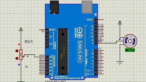 Haw to control a servomotor by a potentiometer and arduino in proteus isis #arduino #8