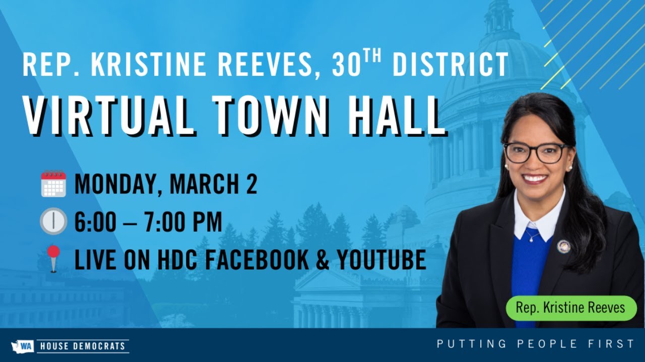 Rep. Kristine Reeves Virtual Town Hall