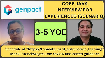 Genpact Java Interview Questions | Core Java Interview Questions