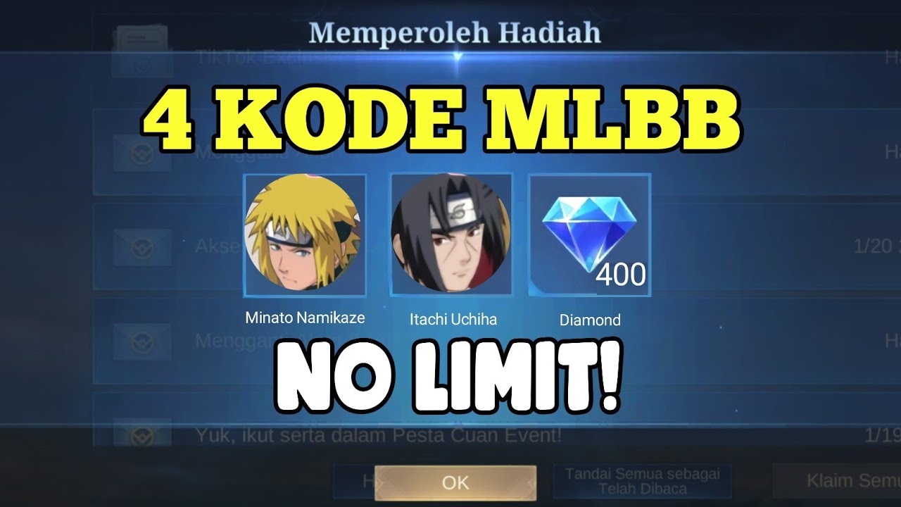 SKIN GRATIS! 4 KODE REDEEM ML TERBARU - KODE REDEEM MOBILE LEGENDS ...