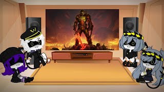 Murder Drones react to The Doomslayer 