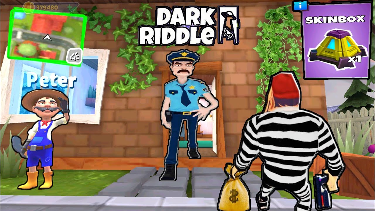 Dark Riddle 15.0.2 New MOD APK ( Полиция и воры ) Open SKIN BOX: сосед 2022