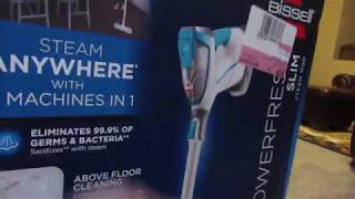 Bissell PowerFresh Slim steam mop unboxing