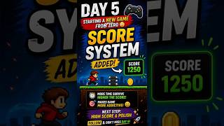 Making My Game Day 5 🚀 Game Over Screen &amp; Restart Button 😎 #gaming #coding#gamede #3dgamedevelopment