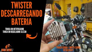 Twister Descarregando Bateria - Resolvido - Regulador Retificador E Regulador Silício