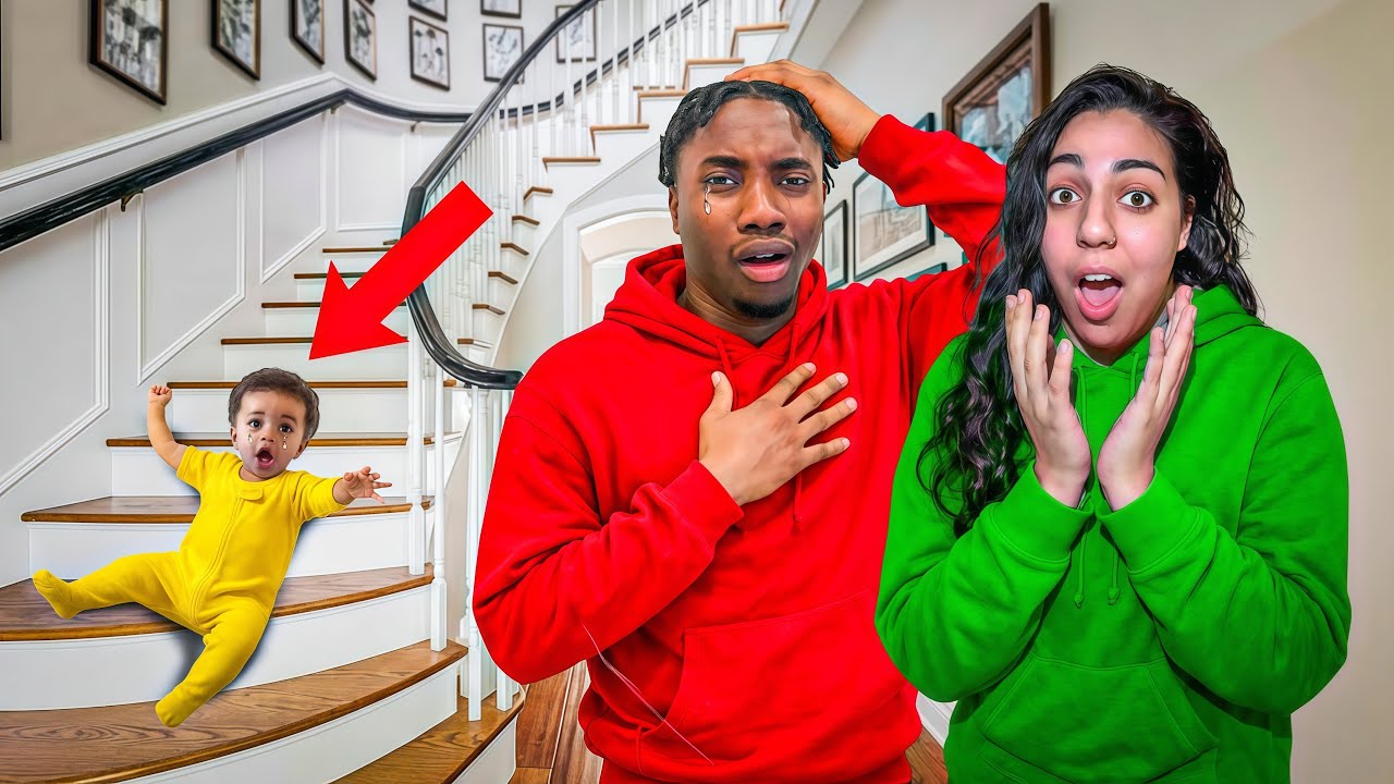 Our Baby Fell Down The Stairs … - YouTube