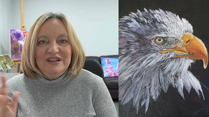 How to Paint a Bald Eagle in Acrylic - Beak, Eye a...