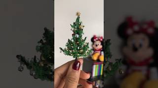DIY Miniature Christmas tree 🎄 #diy #miniature #dollhouse #christmas